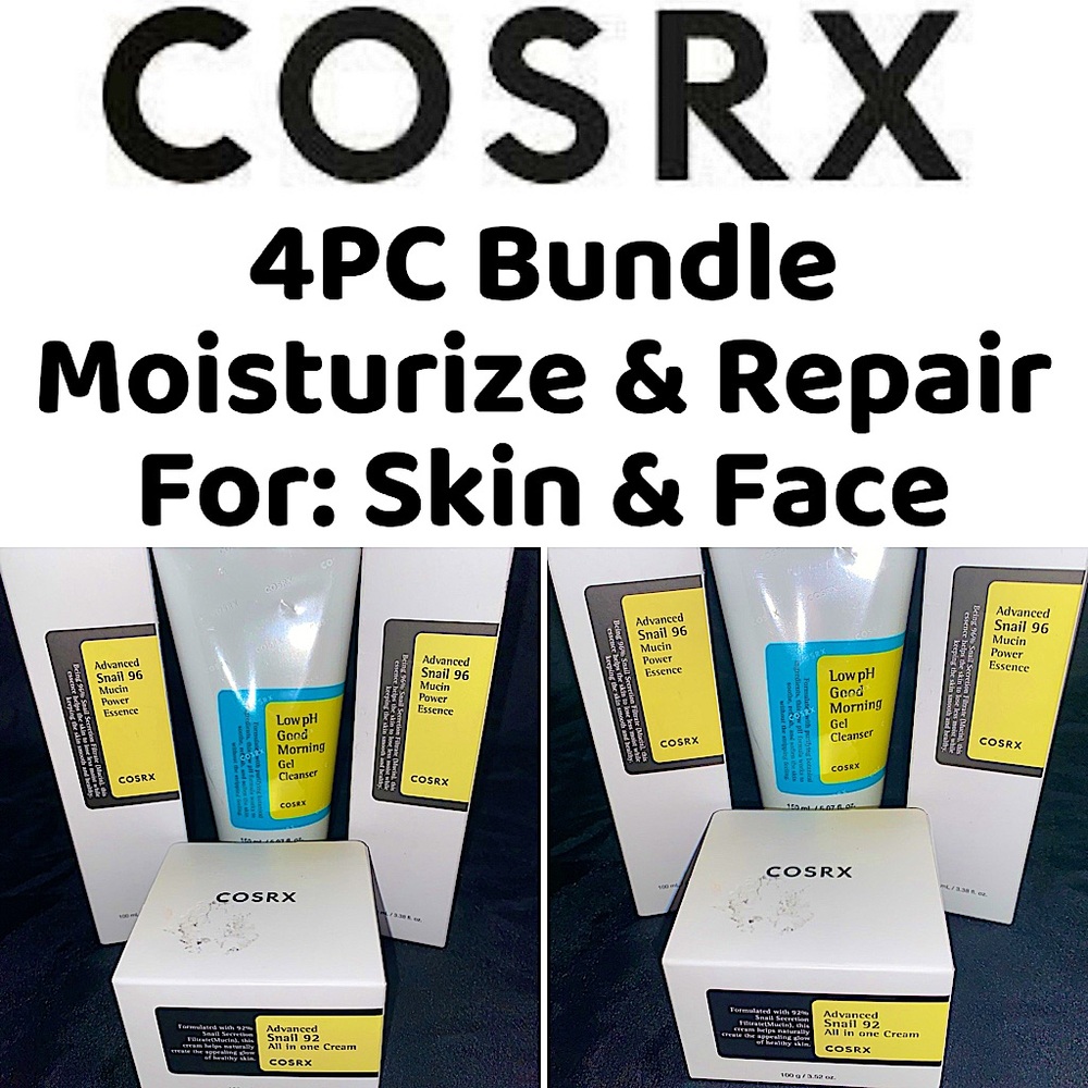 ✨COSRX- 4PC Cleanser & Exfoliant Skincare Bundle✨